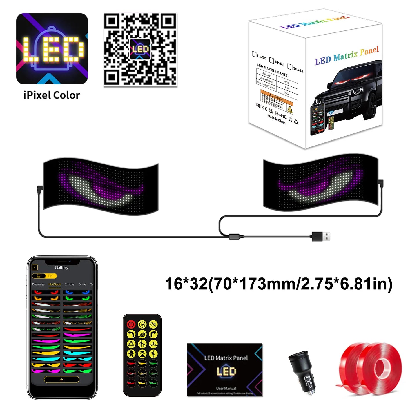 Oczy do Auta LED